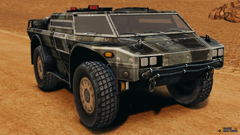 Military Armored Vehicle — Brown