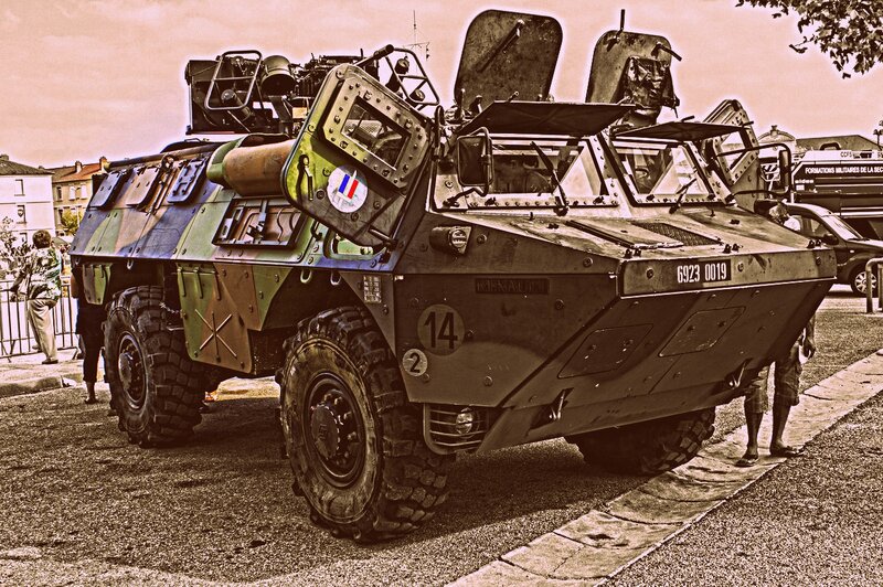 Military Armored Vehicle — Green, Dramatic