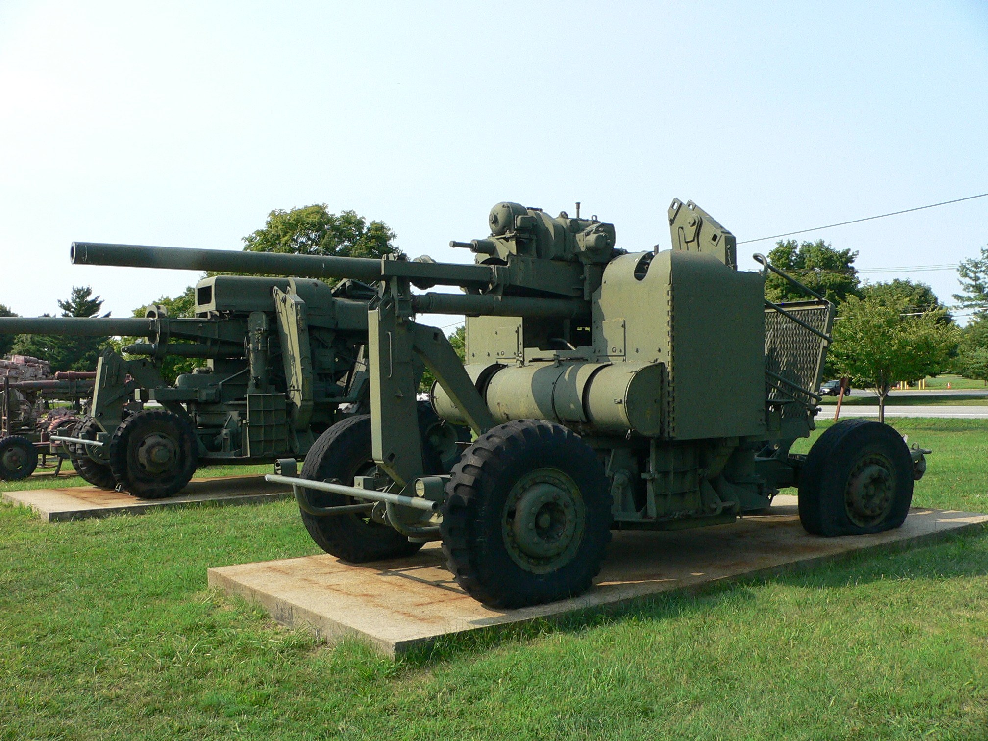 Military artillery display