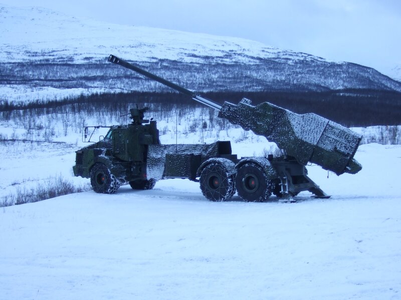 Military Artillery Vehicle — White