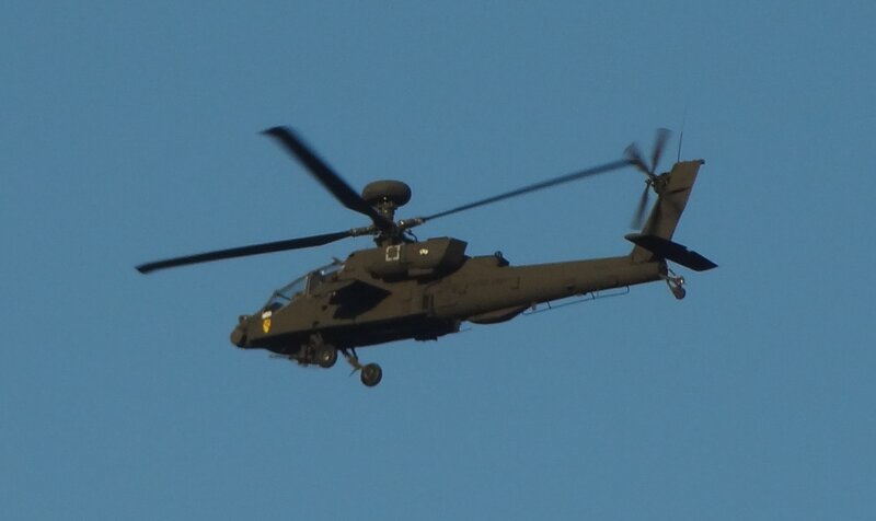 Military Attack Helicopter — Blue