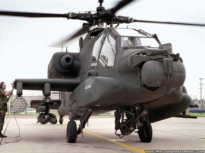 Military Attack Helicopter — Gray