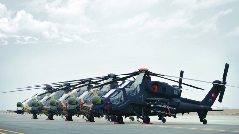 Military Attack Helicopters — Black