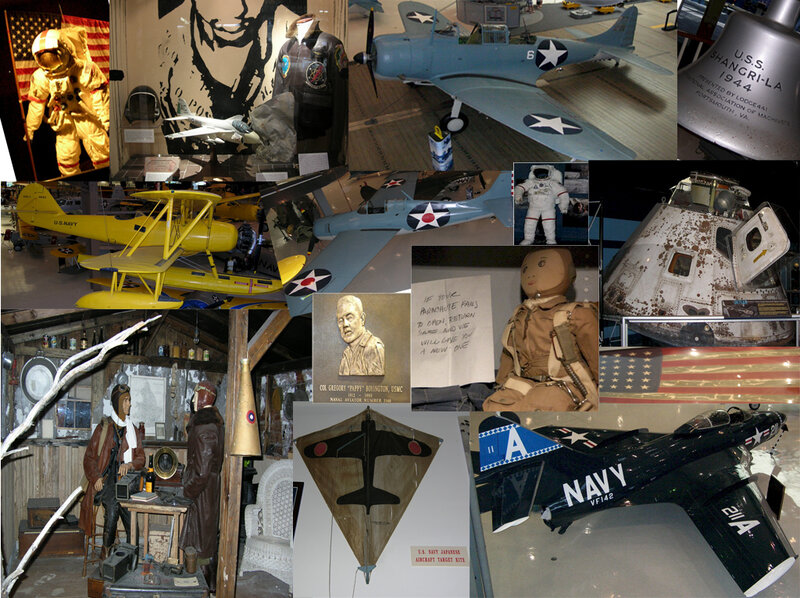 military aviation exhibit collage