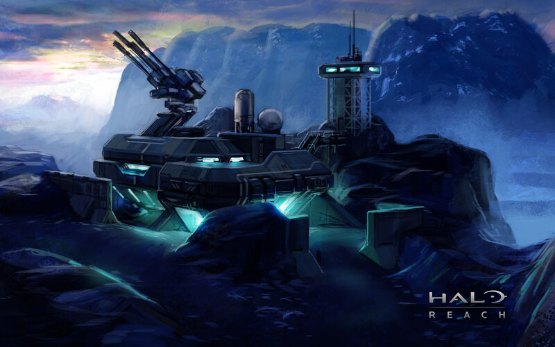 Military Base on Alien Planet — Blue