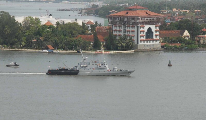 Military Boat on Water