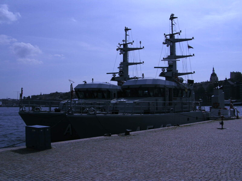 Military Boats at Dock