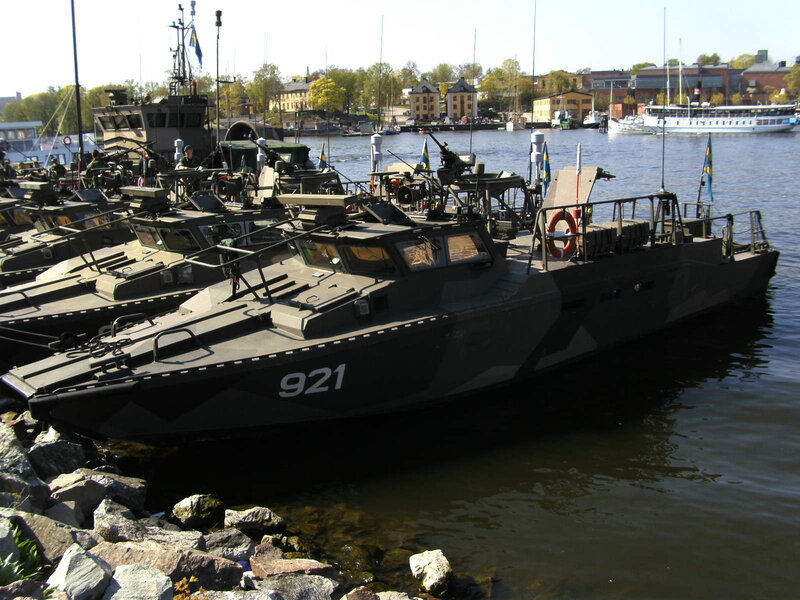 Military Boats in Harbor