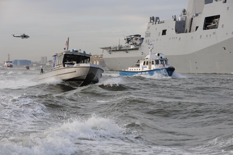 Military Boats in Water