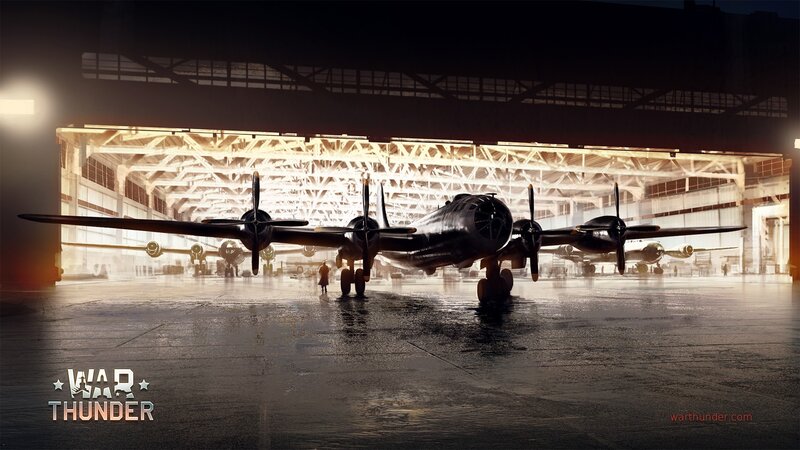 Military Bomber Aircraft — Black, Dramatic