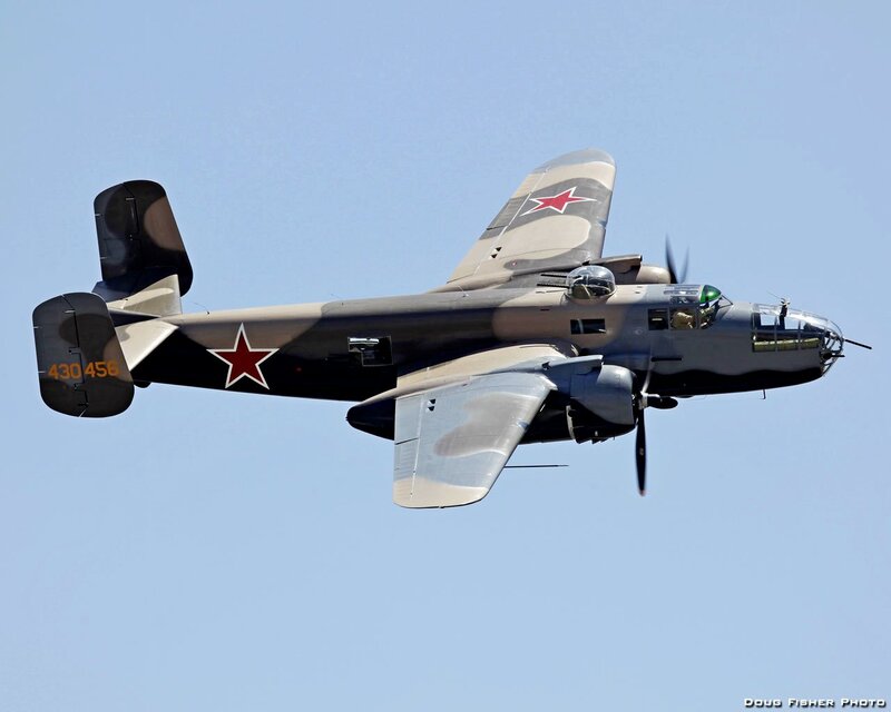 Military Bomber Aircraft — Blue, Calm