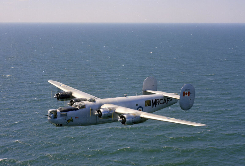 Military Bomber Aircraft — Blue, Serene