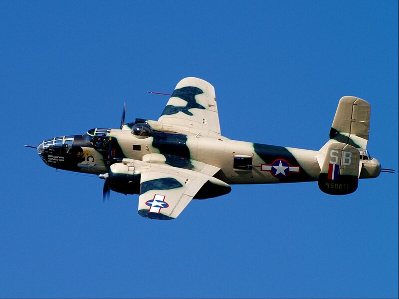 Military Bomber Aircraft — Blue