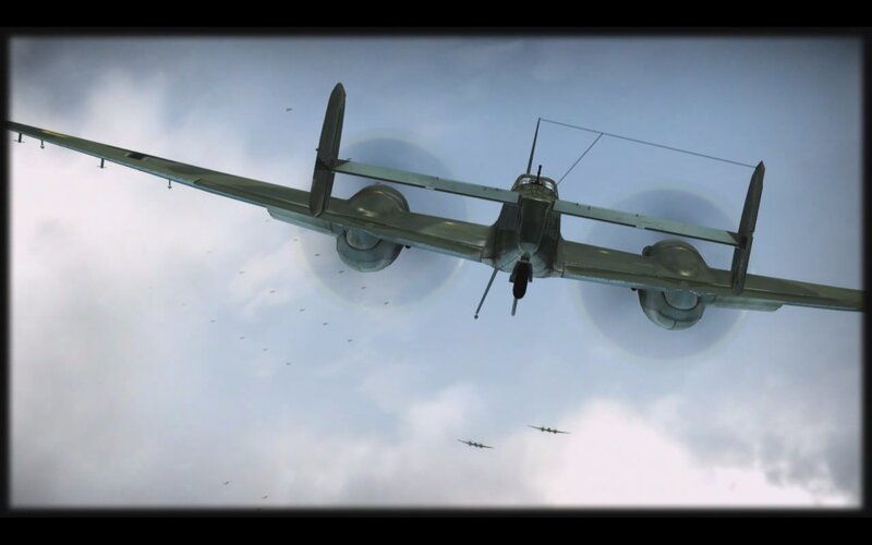 Military Bomber Aircraft — Gray, Dramatic, Afternoon