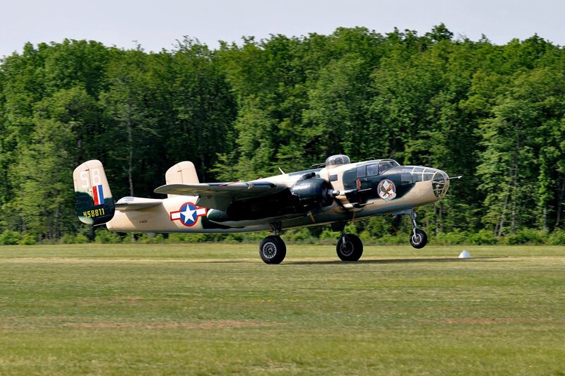 Military Bomber Aircraft — Green, Calm