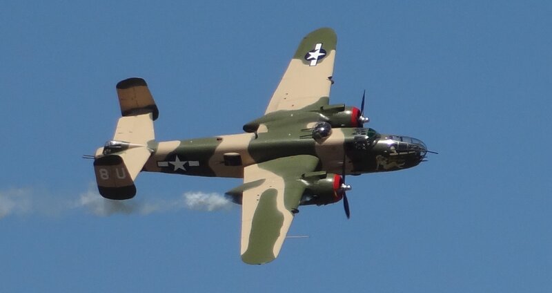 Military Bomber Aircraft — Green, Clear