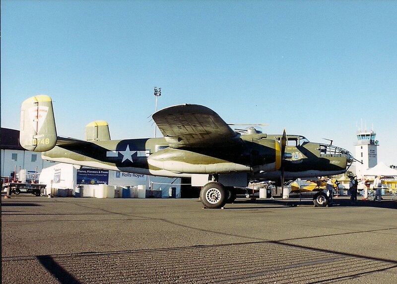 Military Bomber Aircraft — Green, Outdoor, Afternoon