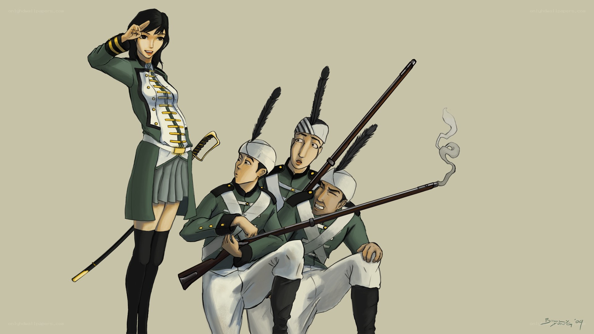 military cadets in uniform