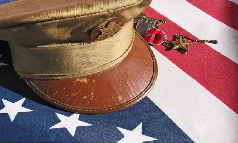 Military Cap and Medals