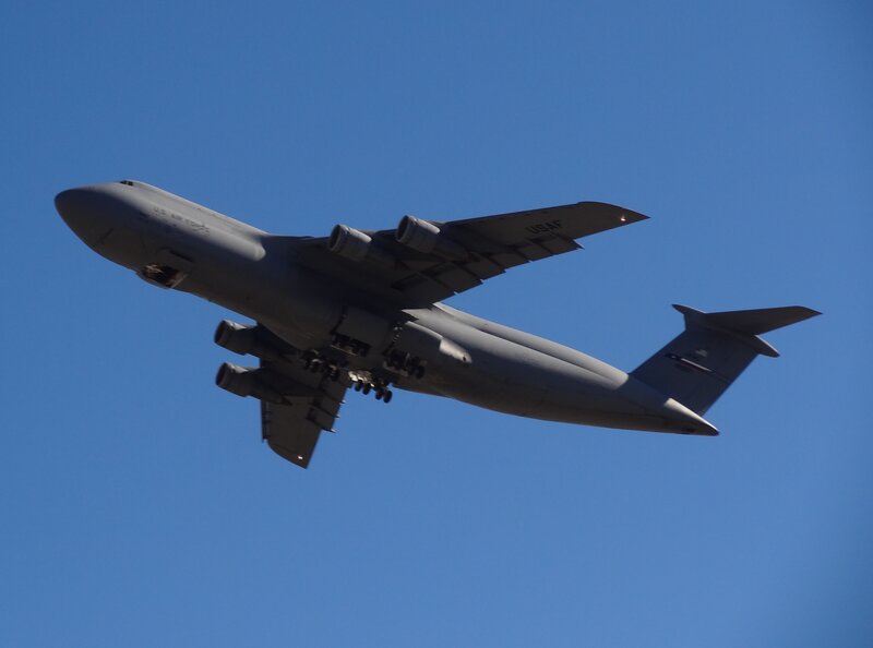 Military Cargo Airplane — Blue