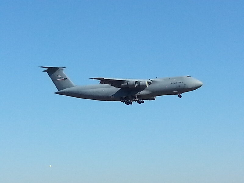 Military Cargo Plane — Blue, Calm