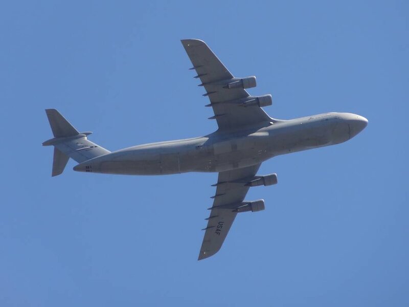 Military Cargo Plane — Blue, Clear