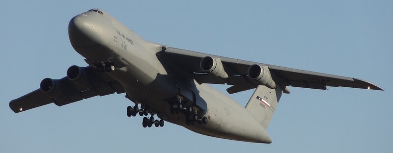 Military Cargo Plane — Gray, Neutral, Afternoon, Photograph