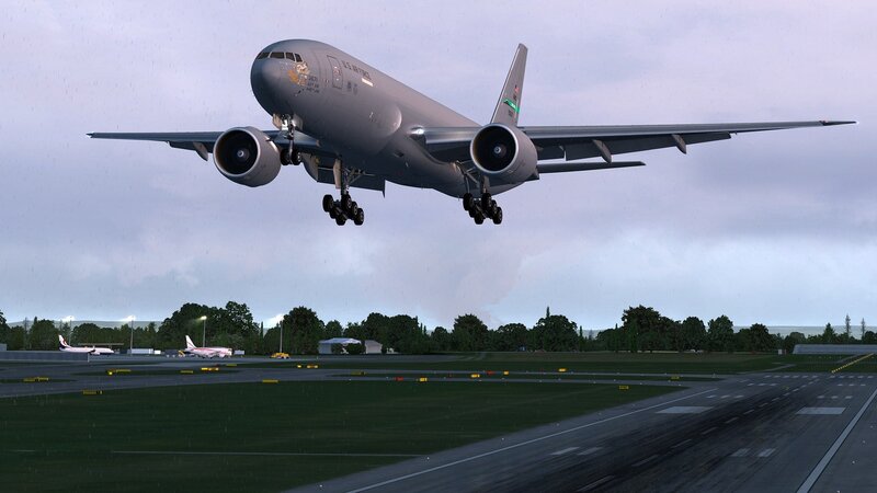Military Cargo Plane — Gray, Overcast