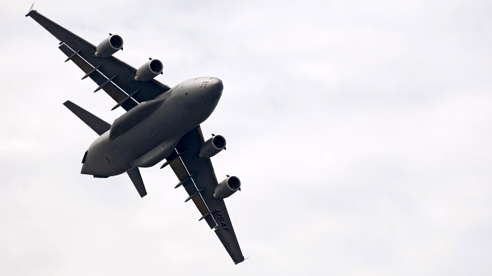 military cargo plane in flight