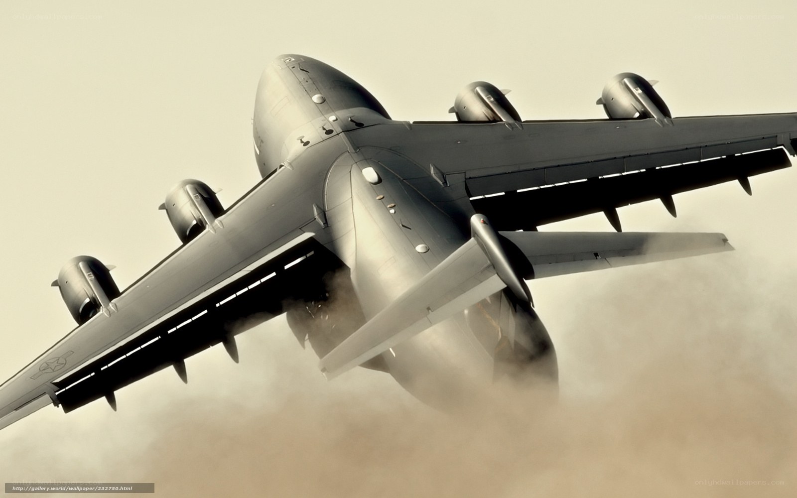 military cargo plane in flight