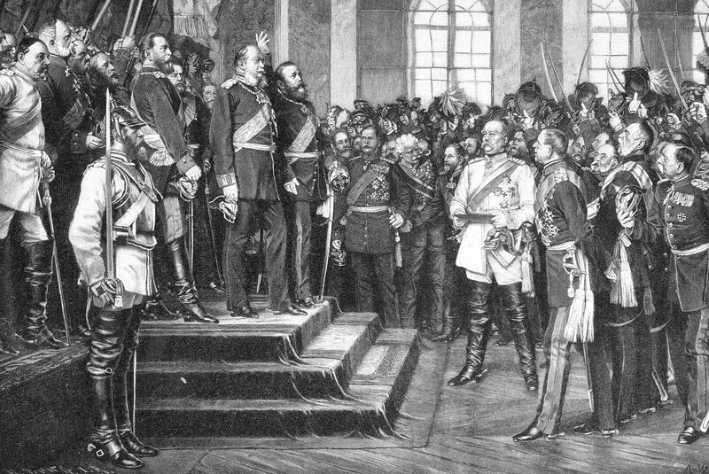 Military ceremony in a hall