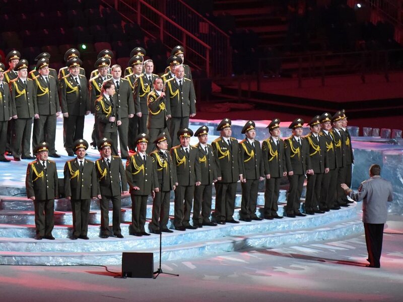 Military Choir on Stage