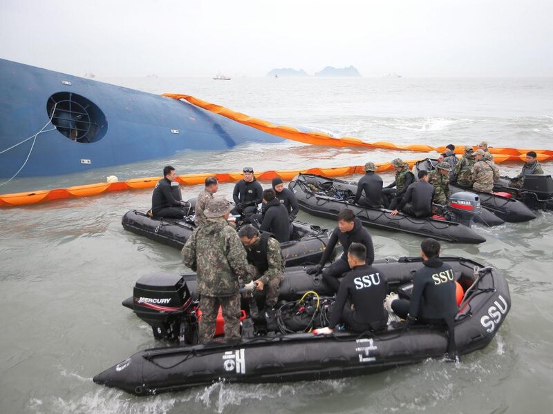 Military Divers on Boats