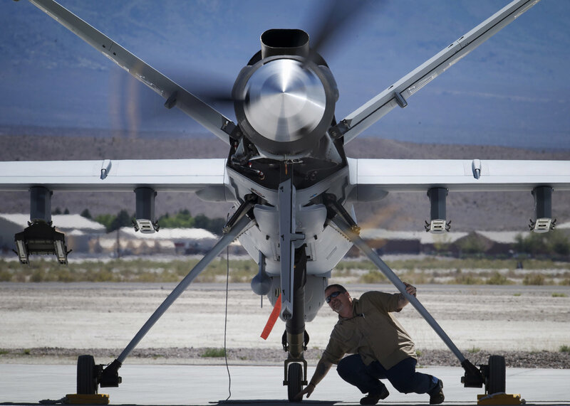 Military drone maintenance