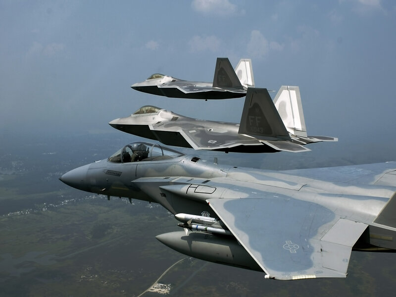 Military Fighter Jets — Gray, Dramatic, Afternoon