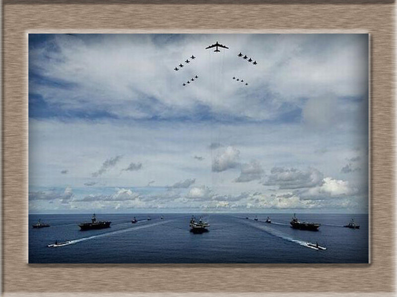 Military Fleet in Ocean