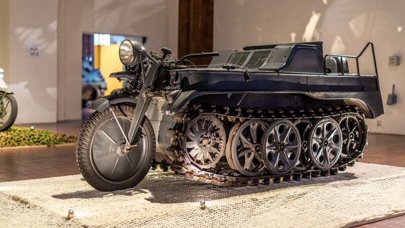 Military Half-track Vehicle — Black