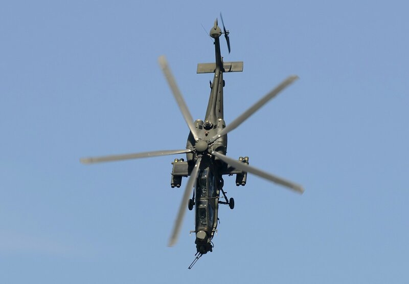 Military Helicopter — Blue, Clear
