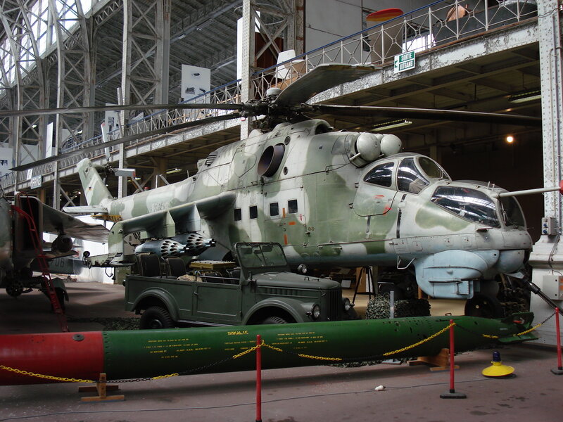 Military Helicopter Display — Green