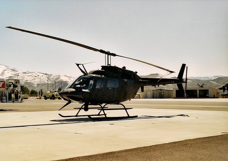 Military Helicopter — Gray, Calm