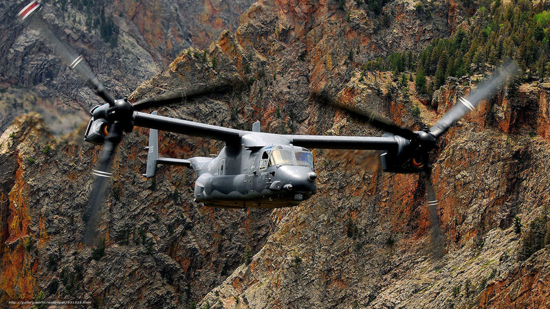 Military Helicopter — Gray, Dramatic, Photograph, Mountain