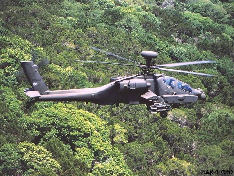 Military Helicopter — Green, Dramatic, Afternoon, Photograph, Forest