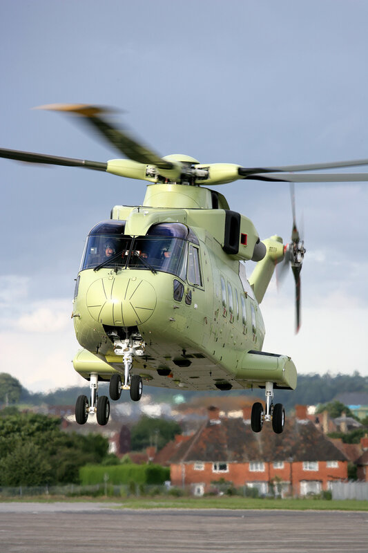 Military Helicopter — Green, Dynamic, Afternoon