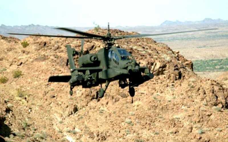 Military Helicopter — Green