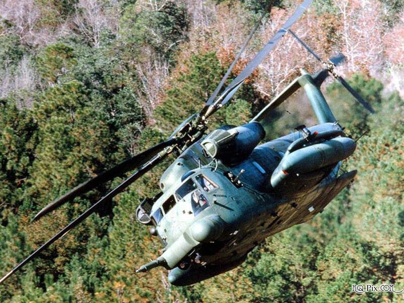 Military Helicopter in Flight — Green, Dynamic, Autumn