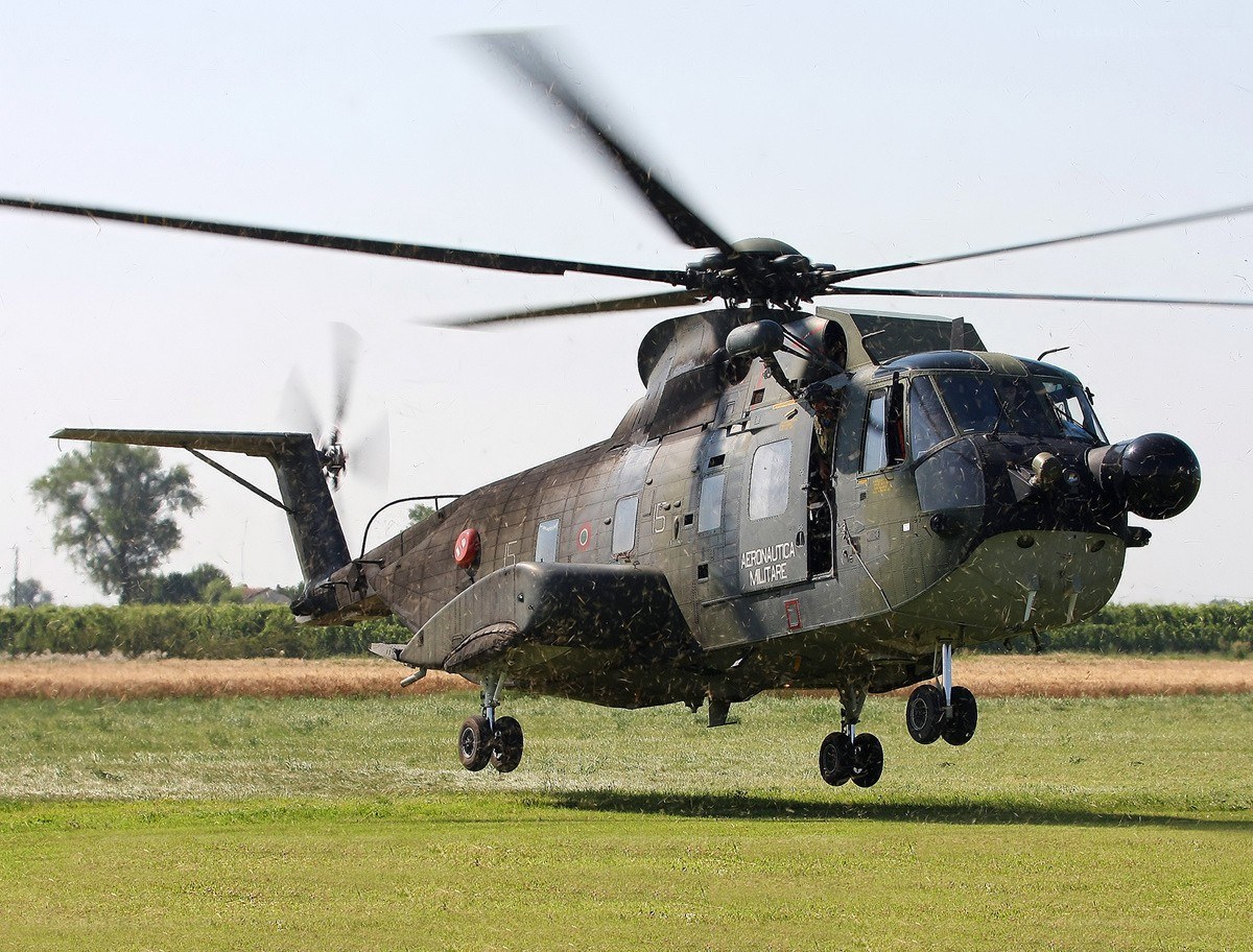 Military helicopter landing