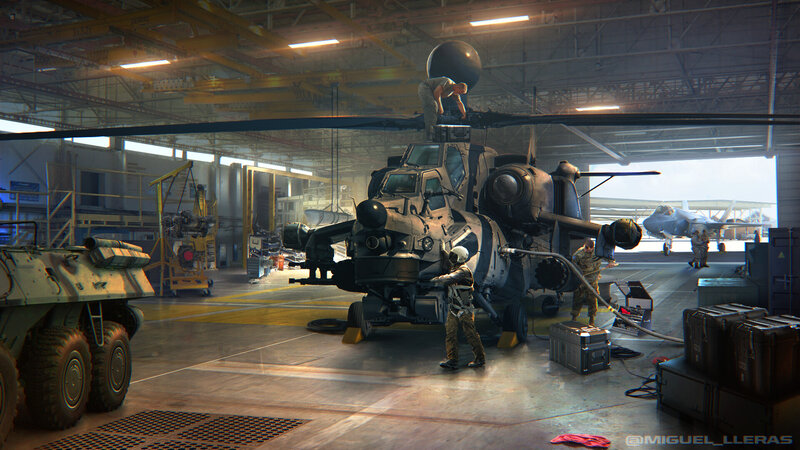 Military Helicopter Maintenance