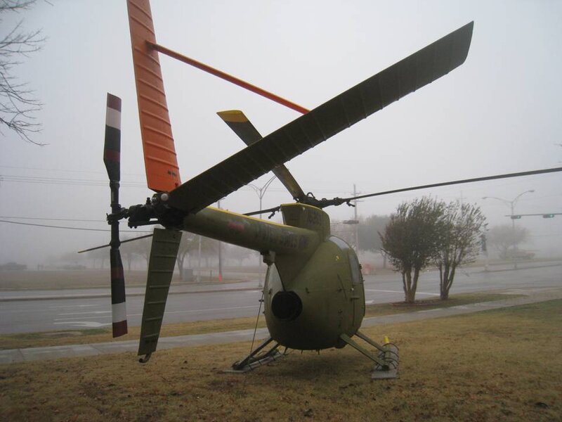 Military Helicopter on Grass