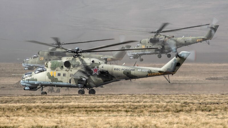 Military Helicopters — Green, Dramatic