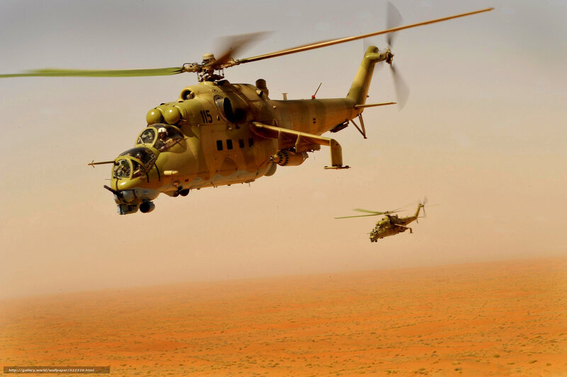 Military Helicopters in Desert — Brown, Dramatic, Afternoon